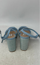 Load image into Gallery viewer, Steve Madden Womens Tiera Light Blue Block Heel Platform Sandals Size 8.5M