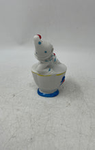 Load image into Gallery viewer, Vintage White Porcelain Hand Painted Circus Clown Mini Figurine