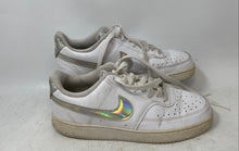 Load image into Gallery viewer, Nike Womens Court Vision Low CW5596-100 White Silver Color Sneaker Shoes Sz 8.5