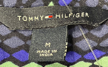 Load image into Gallery viewer, Tommy Hilfiger Womens Multicolor Geometric Long Sleeve Pullover Blouse Top Sz M