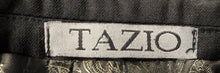 Load image into Gallery viewer, Tazio Italy Mens Black Notch Lapel Ultra Slim Two-Button Blazer Size No Size