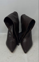 Load image into Gallery viewer, Fashion Nova Womens Brown Leather Pointed Toe Block Heel Booties Size 8.5