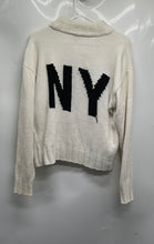 Load image into Gallery viewer, DKNY Womens White Long Sleeve Turtleneck Stretch Pullover Sweater Size M
