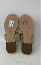 Load image into Gallery viewer, Vince Camuto Womens Runea Gold Open Toe Block Heel Slingback Sandals Size 7M