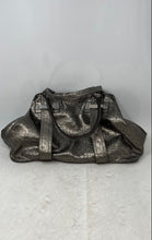 Load image into Gallery viewer, Guess Womens Bronze Monogram Leather Double Handle Inner Pockets Shoulder Bag
