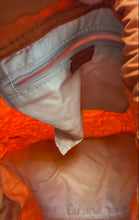 Load image into Gallery viewer, Kipling Unisex Orange Drawstring Outer Zipper Pocket Backpack Stain Inside