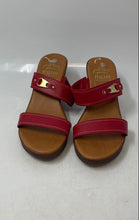 Load image into Gallery viewer, Italian Shoemakers Womens Mallory Red Brown Slip-On Platform Sandals Size 7