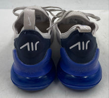 Load image into Gallery viewer, Authentic Nike Kids Air Max 270 Blue White Black Sneaker Shoes Size 3.5Y Dirty