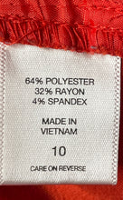 Load image into Gallery viewer, New York & Company Womens Red Stretch Flat Front Pockets Ankle Pants Size 10