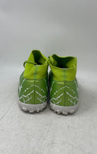 Load image into Gallery viewer, Unbranded Mens Green White Leather Lace-Up Sport Soccer Cleats Size EUR 43
