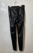 Load image into Gallery viewer, Zara Womens Black Faux Leather Skinny Leg Side Zip Ankle Pants Size Medium