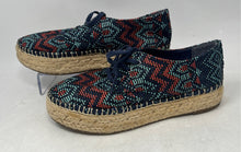 Load image into Gallery viewer, Indigo Rd Leisa Womens Multicolor Lace-Up Platform Espadrille Oxford Shoes Sz 9