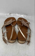Load image into Gallery viewer, Lola Cruz Womens Bronze Open Toe Block Heel Slingback Sandals Size EUR 37