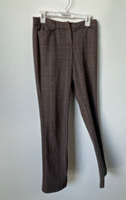 Load image into Gallery viewer, Express Womens Brown Plaid Columnist Barely Boot Mid Rise Dress Pants Size 2R