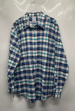 Load image into Gallery viewer, Brooks Brothers Mens Blue Green & White Plaid Long Sleeve Button-Up Shirt Sz XL