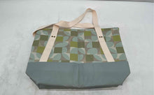 Load image into Gallery viewer, Jack And Tori Studio Womens Multicolor Geometric Double Handle Zip Top Tote Bag