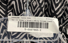 Load image into Gallery viewer, Bar III Womens Black White Printed Balloon Sleeve Cut-Out Mini Dress Sz M W/Tags
