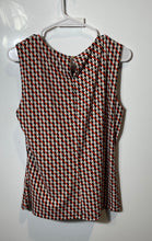 Load image into Gallery viewer, Calvin Klein Womens Multicolor Geometric Print Sleeveless Blouse Top Size L