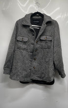 Load image into Gallery viewer, Who What Wear Womens Gray Chevron Long Sleeve Collared Jacket Size S