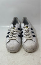 Load image into Gallery viewer, Adidas Mens Superstar White Black Lace-Up Low Top Sneakers Shoes Size 10.5