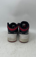 Load image into Gallery viewer, Nike Kids Air Jordan 1 Mid DQ8423-106 White Black Red Sneaker Shoes Size 4Y