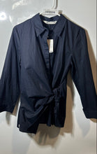 Load image into Gallery viewer, Zara Womens Dark Blue Long Sleeve Collared Button Front Blouse Top Sz XS W/ Tags