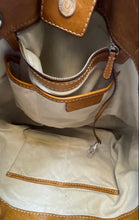 Load image into Gallery viewer, Michael Kors Womens Brown Leather Inner Pocket Double Handle Magnetic Tote Bag