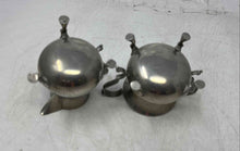 Load image into Gallery viewer, Lot Of 2 Pcs Williamsburg Stieff Pewter Home & Kitchen Cream And Sugar Set