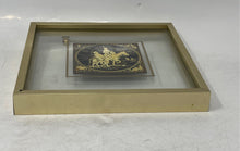Load image into Gallery viewer, Don Quixote Framed Glass Square Art Black Gold-Tone Painting