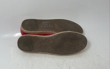 Load image into Gallery viewer, Michael Kors Womens Red Bow Round Toe Slip-On Espadrille Flats Size 6.5M