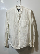 Load image into Gallery viewer, J.Crew Mens White Long Sleeve Collared Flex Washed Button-Up Shirt Size Small