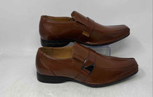 Load image into Gallery viewer, Bruno Marc Mens Brown Leather Slip-On Square Toe Loafer Dress Shoes Size 10