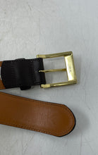 Load image into Gallery viewer, Coach Mens F90264 Black Brown Leather Adjustable Buckle Dress Belt Size 36