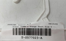 Load image into Gallery viewer, Diesel Womens Orange Printed Elastic Waist Drawstring Athletic Shorts Size Small