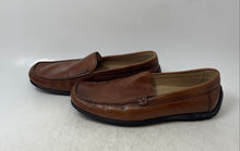 Load image into Gallery viewer, Ecco Mens Brown Leather Moc Toe Slip-On Driving Loafer Shoes Size EUR 41