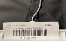 Load image into Gallery viewer, I.N.C. International Concepts Womens Black Flat Front Pockets Dress Pants Size 6