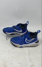 Load image into Gallery viewer, Nike Kids Team Hustle D 11 DV8994-400 Blue Black White Sneaker Shoes Size 1Y