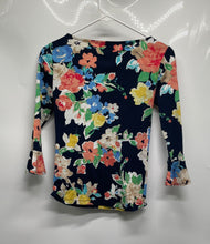 Load image into Gallery viewer, Lauren Ralph Lauren Womens Multicolor Floral Print Cotton Blouse Top Size PXS