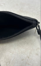Load image into Gallery viewer, Coach Womens Black Logo Patch Rectangular Corner Zip Wristlet Wallet