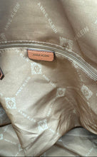 Load image into Gallery viewer, Anne Klein Womens Orange & Brown Signature Print Weekender Travel Duffle Handbag