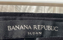 Load image into Gallery viewer, Banana Republic Womens Sloan Black Flat Front Welt Pocket Dress Pants Size 6