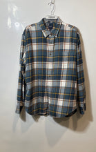 Load image into Gallery viewer, J. Crew Mens Flannel Multicolor Plaid Cotton Collared Button-Up Shirt Size XL
