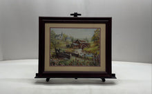 Load image into Gallery viewer, Church Mill Horse Buggy Flower Scenic Landscape Wall Art Decorative Framed Print