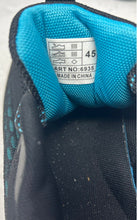 Load image into Gallery viewer, Mens Black Blue Low Top Lace-Up Fashion Sneaker Shoes Size EUR 45