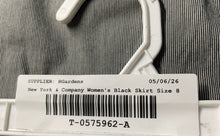 Load image into Gallery viewer, New York & Company Womens Black Stretch Belt Loops Straight & Pencil Skirt Sz 8