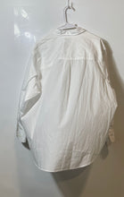 Load image into Gallery viewer, Gap Mens White Cotton Long Sleeve Collared Pockets Button-Up Shirt Size L