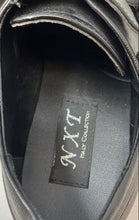 Load image into Gallery viewer, NXT Mens Black Leather Cap Toe Buckle Double Monk Strap Dress Shoes Size 8