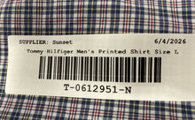 Load image into Gallery viewer, Tommy Hilfiger Mens Multicolor Check Slim Fit Stretch Long Sleeve Dress Shirt L