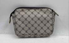 Load image into Gallery viewer, Authentic Lauren Ralph Lauren Womens Gray Monogram Print Zipper Cosmetic Bag