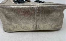 Load image into Gallery viewer, George J. Love Womens Gold Silver-Tone Glitters Adjustable Strap Crossbody Bag